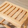 GOODBZ Bathroom stools Shower Chair Bathroom Stools with Non-Slip Feets, Shower Stools Wooden Stool Works in Living Room/Bedroom/Garden Leisure Small Seat (Size : 42x28x48cm) view 4