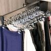 Closet Organizer Rack For Pants And Coat - Adjustable Clothing Organizer Holder, 30-60cm Closet Rod Holder, Expandable Closet Hanger Rail, Metal Frame Wardrobe Hanger, Sliding Closet Rod ( Size : 450M view 1