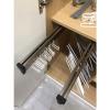 Closet Organizer Rack For Pants And Coat - Adjustable Clothing Organizer Holder, 30-60cm Closet Rod Holder, Expandable Closet Hanger Rail, Metal Frame Wardrobe Hanger, Sliding Closet Rod ( Size : 450M view 4