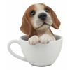 1 Pcs Of Adorable Teacup Dog Statue 5.5" H view 1