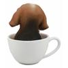 1 Pcs Of Adorable Teacup Dog Statue 5.5" H view 2
