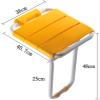GOODBZ Shower Seats,Shower Stool Bathroom Folding Stoon Shower Room Bath Stool Porch Hallway Bathroom Aluminum Alloy Maximum Bearing Weight 175Kg Bath Chair Apply to Elderly,Senior,Handic view 2