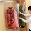 2023 Hanging Compressible Storage Bag -New VersionVacuum Storage Bags w/ Manual Air Seal Tight Pump, Reusable Space Saving Storage Bags for Clothes Vacuum Organizer Home Closet Organization (Large, 5PCS) view 2