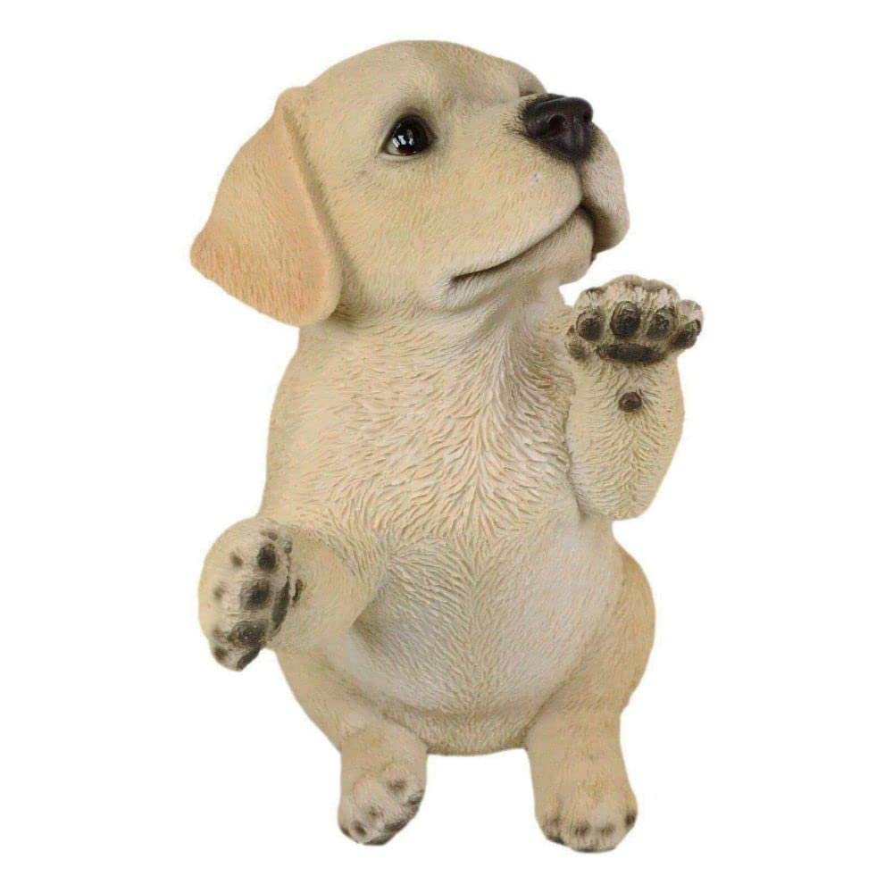 1 Pcs Begging Adorable Fawn Puppy Dog Pet Pal Pooch Figurine
