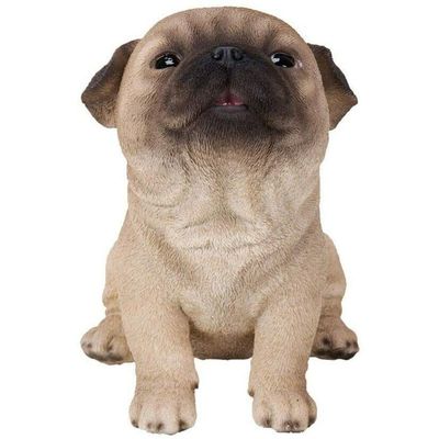 1 Pcs Of 5.5" H Realistic Animal Sitting Puppy Collectible Home Decor Figurine