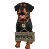 1 Pcs Of Guest Welcome Realistic Dog With Jingle Collar Sign Decor Statue 13" H view 2