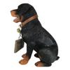 1 Pcs Of Guest Welcome Realistic Dog With Jingle Collar Sign Decor Statue 13" H view 3