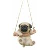 1 Pcs Of Cute Lifelike Teacup Puppy Macrame Branch Hanger 5.5" Tall With Jute Strings view 1