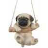 1 Pcs Of Cute Lifelike Teacup Puppy Macrame Branch Hanger 5.5" Tall With Jute Strings view 2