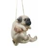 1 Pcs Of Cute Lifelike Teacup Puppy Macrame Branch Hanger 5.5" Tall With Jute Strings view 4