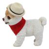 1 Pcs Of Straw Hat Dog Statue Pet Pal Dogs Collectible view 2