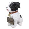 1 Pcs Of Dog Statue With Jingle Collar Welcome Greeting Sign 11.25"Tall view 4