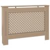 loibinfen Brown Radiator Cover MDF Heating Radiator Cabinet Living Room Furniture Decor, 44.1"x7.5"x32.1", Mesh Design view 2