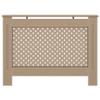 loibinfen Brown Radiator Cover MDF Heating Radiator Cabinet Living Room Furniture Decor, 44.1"x7.5"x32.1", Mesh Design view 3