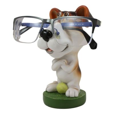 1 Pcs Of Tennis Sport Hound Dog Novelty Gift Eyeglass Spectacle Holder Figurine