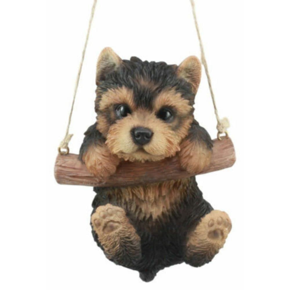 1 Pcs Of Lifelike Teacup Puppy Macrame Branch Hanger 5.5" Tall With Jute Strings