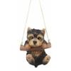 1 Pcs Of Lifelike Teacup Puppy Macrame Branch Hanger 5.5" Tall With Jute Strings view 2