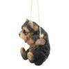 1 Pcs Of Lifelike Teacup Puppy Macrame Branch Hanger 5.5" Tall With Jute Strings view 4