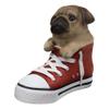 1 Pcs Of Lifelike Fawn Puppy Dog In Sneaker Chucks Shoe Statue view 3
