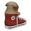 1 Pcs Of Lifelike Fawn Puppy Dog In Sneaker Chucks Shoe Statue view 4