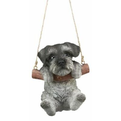 1 Pcs Of Lifelike Mini Puppy Macrame Branch Hanger 5.25" Tall With Jute Strings