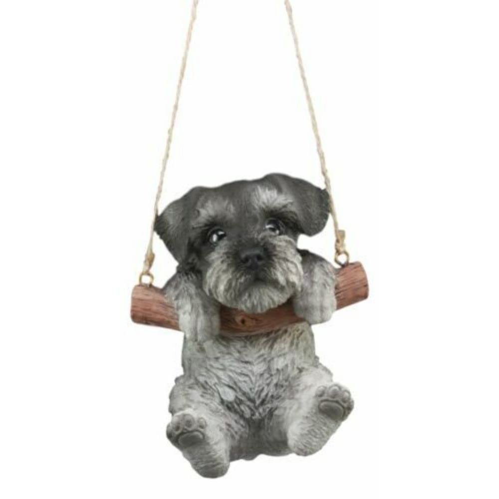1 Pcs Of Lifelike Mini Puppy Macrame Branch Hanger 5.25" Tall With Jute Strings
