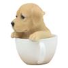 1 Pcs Of Realistic Adorable Puppy Teacup Statue 5.5" Tall Pet Pal view 2