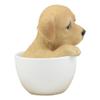 1 Pcs Of Realistic Adorable Puppy Teacup Statue 5.5" Tall Pet Pal view 3