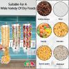 Food Dispenser Wall Mounted Grain Dispenser, Cereal Dispenser with Cup, Dry Food Dispenser Wall Mounted Triple Cereal Dispenser, Candy Dispenser Grain Dispenser for Kitchen Store Nut Coffee Beans 4.5L view 2