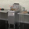 FF400 Natural Gas 50 lb. Stainless Steel Floor Fryer - 120,000 BTU view 3