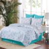 C&F Home St. Vincent Full/Queen Quilt Bed Set Cotton Summer Beach Ocean Coastal Nautical Coral Fish Reversible Machine Washable Lightweight Bedspread Bedding Coverlet Full/Queen 3 Piece Set Blue view 3