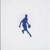 Basketball Player 266-H984 Cookie Cutter Silhouette view 1