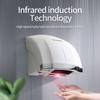 POLASEN Hand Dryer for Home Bathroom White ABS Cover Noise Reduction Easy Installation Plug in for Household view 3