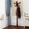 Standing Coat Rack Wooden Coat Rack Stand, Floor Standing Hat Coat Scarf Stand Hanger with Hooks, Free Standing Coat Rack, Coat Rack Tree for Hallway Bedroom Home Office Coat Rack Freestanding ( Color view 1
