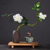 CHBDJY Ceramic Baby Monk Statue, Cute Freedom Buddha Monk Figure, Meditation Positive Zen Monk Tea Pet for Home Office Decor, Microlandscape Decoration Supply view 3
