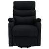 loibinfen Fabric Stand-Up Massage Recliner, Electric Lift Recliner Chair, Ergonomic Lounge Single Sofa Seat, High-Backed Armchair, Adjustable Headrest and Footrest,Black view 3