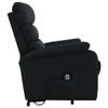 loibinfen Fabric Stand-Up Massage Recliner, Electric Lift Recliner Chair, Ergonomic Lounge Single Sofa Seat, High-Backed Armchair, Adjustable Headrest and Footrest,Black view 4
