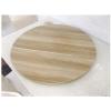 360 Wood Serving Tray, 20"/24"/28" Rotating Round Lazy Susan Dining Table Tray, Wooden Swivel Serving Display Rotating Plate, Hotel Tabletop Service Plate,Large Wooden Turntable Lazy view 2