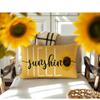 RABUSOFA Hello Sunshine Quote Sunflower Spring Summer Pillow Covers,Seasonal Yellow Outdoor Decorative Cushion Case Summer Decorations for Home Sunflower Decor 12x20 Inch view 2