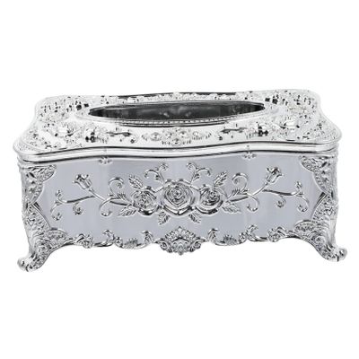 ORFOFE Elegant European Style Tissue Box Acrylic Napkin Case Househome Decorative Paper Towel Storage Box