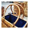 RDSAQWEXC Storage, 1-Pack Handmade Rattan Woven Hollowed-out Handbag, Retro Art Style Travel Bag with Handle view 4
