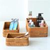RDSAQWEXC Storage, 3pcs/set Rattan Weaving Rectangular Storage Basket, Household Square Sundries Box view 3
