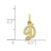 Exclusive Jewelry made of Precious Metals and Stones Real 10K Yellow Gold Initial D Charm; Women & Men Style Exclusive Jewelry-177 view 3