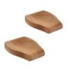 2 Pack Wooden Spoon Rests for Kitchen Counter-Natural Acacia Wood Spoon Holders for Kitchen Counter Protection-Cooking Utensil Rests for Spoon, Ladle, Spatula, Tong-Coffee,Tea Spoon Gadgets Holder view 1