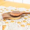 2 Pack Wooden Spoon Rests for Kitchen Counter-Natural Acacia Wood Spoon Holders for Kitchen Counter Protection-Cooking Utensil Rests for Spoon, Ladle, Spatula, Tong-Coffee,Tea Spoon Gadgets Holder view 3