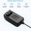 BestCH AC/DC Adapter Compatible with Blackmore BTU-5001 BTU-5001B BTU-5001J Rechargeable Wireless Bluetooth Stereo Speaker Portable Amplified Audio System Black More BTU5001 BTU5001B BTU5001J view 2
