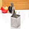 Kitchen Utensil Storage Holder, Stainless Steel Utensil Container Hanging Mesh Utensil Drying Rack Fork Chopsticks Storage Organizer Tableware Dinner Service Holder Cutlery Rack (Double Grid) view 2