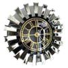 Silver Large Wall Clock for Home Decor, Real Mirrored Clock,Modern Wall Clock Big Silent Non Ticking Clock, Living Room Decoration Kitchen Bedroom - Weigh:9 lbs (19,7 Inches, Silver- Gold) view 1