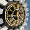 Silver Large Wall Clock for Home Decor, Real Mirrored Clock,Modern Wall Clock Big Silent Non Ticking Clock, Living Room Decoration Kitchen Bedroom - Weigh:9 lbs (19,7 Inches, Silver- Gold) view 3