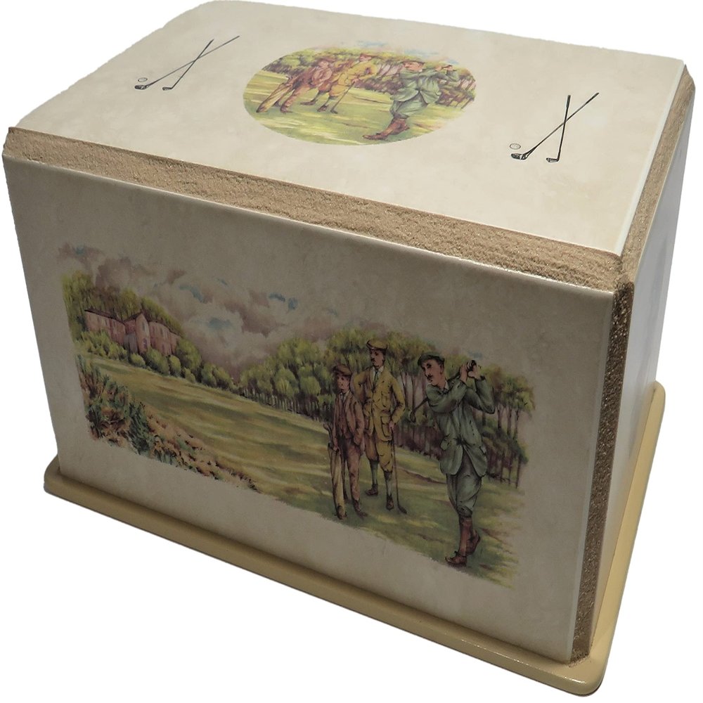 Genuine Handmade Cremation Urn For Golf Lovers by Renowned Artist Lyle Bernett